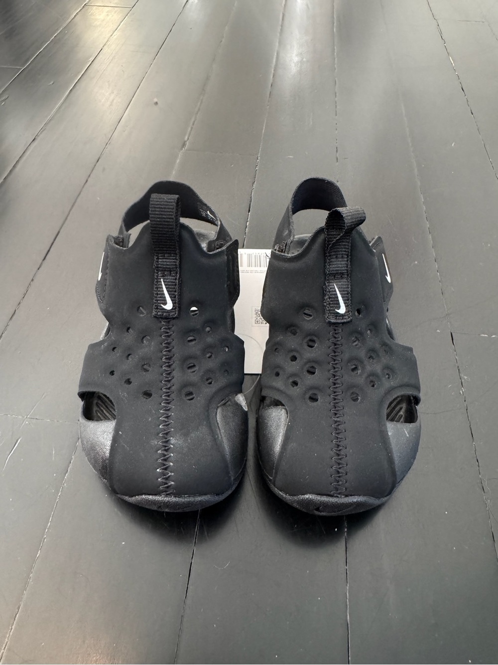 Nike Black Kids' Lightweight Slip-On Sandals